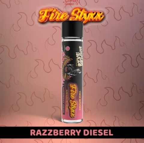Razzberry diesel i 1g infused preroll (h)